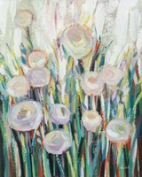 Sprinkled White Flowers II Framed Print