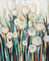 Sprinkled White Flowers I Framed Print