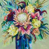 Marias Bouquet Sage Fine Art Print