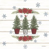 Christmas Tree Trio Framed Print