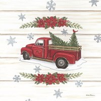 Holly Berry Tree Farms Truck Fine Art Print