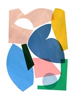 Collage of Color Framed Print