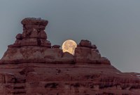 Moon Over Arches Framed Print