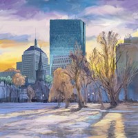 Boston Skyline Fine Art Print