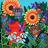 Garden Cats Fine Art Print