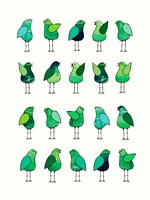 Green Bird Framed Print
