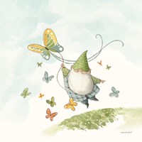 Everyday Gnomes III-Butterfly Fine Art Print