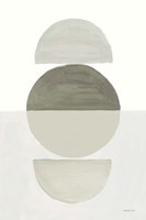 In Between I Neutral Framed Print