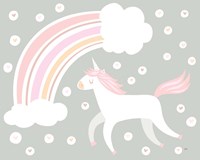 Happy Unicorn Neutral Fine Art Print