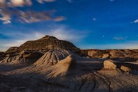 Moonrise, Dinosaur Provincial Park Fine Art Print