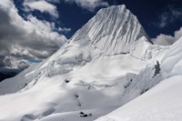 Advanced Campsite on Nevado Alpamayo Mountain, Peru Fine Art Print