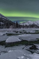 Northern Lights, Annie Lake, Yukon, Canada Fine Art Print