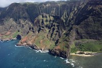 Aerial View Of Na Pali Coast, Kauai Fine Art Print