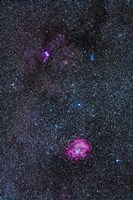 Rosette Nebula and Christmas Tree Cluster in Monoceros Fine Art Print