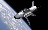 Artist's Concept of the NASA X-37B Spacecraft Fine Art Print