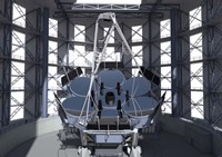 Giant Magellan Telescope, Front View With Enclosure Fine Art Print