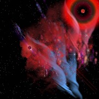 Red Sun Nebula Fine Art Print