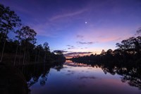 Break of Dawn at Angkor Wat in Cambodia Fine Art Print