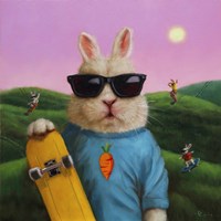 Skater Bunny Fine Art Print