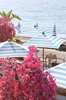 Pink White and Blue on The Riviera Fine Art Print
