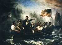 Oliver Hazard Perry and Crew during The Battle of Lake Erie Fine Art Print