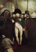 Napoleon Bonaparte on the gangway of the HMS Bellerophon Fine Art Print