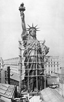 The Statue of Liberty under Construction, Paris, 1884 Fine Art Print