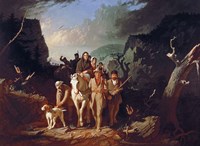 Daniel Boone escorting settlers through the Cumberland Gap Fine Art Print
