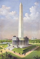 National Washington Monument, circa 1885 Fine Art Print