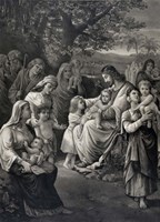 Jesus blessing the Children Fine Art Print