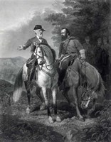 Last Meeting of Generals Robert E Lee & Stonewall Jackson, circa 1863 Fine Art Print