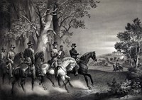 Meeting of Generals Ulysses S Grant and Robert E Lee, 1865 Fine Art Print