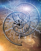 Time Electric Spirals of Eternity Fine Art Print