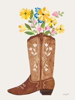 Western Cowgirl Boot VI Framed Print