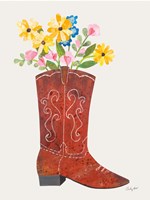 Western Cowgirl Boot V Framed Print