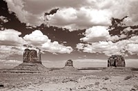 Monument Valley III Sepia Fine Art Print