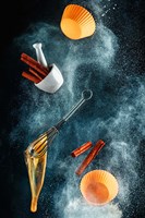 Kitchen Mess: Cinnamon Cupcake Framed Print