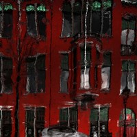 Red House Reflections Fine Art Print