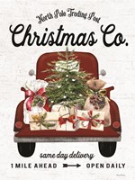 Christmas Co. Truck Delivery Fine Art Print