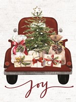Joy Christmas Truck Fine Art Print
