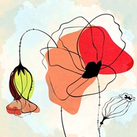 Poppy Square 2 Fine Art Print