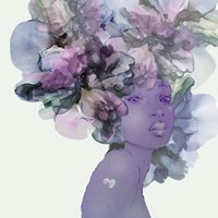 Flower Girl With Heart 1 V3 Fine Art Print
