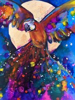 Vibrant Parrot Fine Art Print