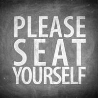 Bathroom Chalkboard 1 Fine Art Print