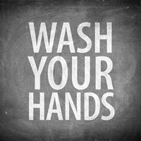 Bathroom Chalkboard 3 Fine Art Print