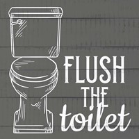 Flush the Toilet Framed Print
