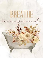 Breathe Unwind Tub Fine Art Print