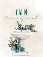 Calm Tranquil Sink Framed Print