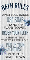 Bath Rules Fine Art Print