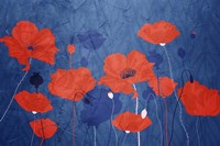 Classic Blue Poppies Fine Art Print